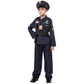 Spooktacular Creations Halloween Police Costume for Kids  Black Police Officer Costume for Boys  Toddler Cosplay RolePlay Themed Party (Large  10-12 yrs)