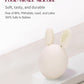 Bunny Eggy Teether Baby Teething Toy Rabbit Egg Rattle Toy Teething Pain Relief For Babies Boys Girls - Cream
