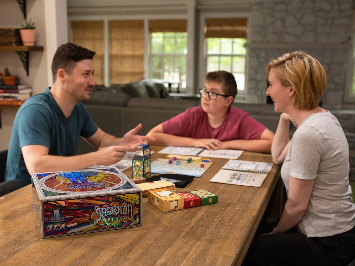 Sagrada Artisans - A Strategy Game Based On The Award-Winning Board Game, Sagrada! | Family Board Game For Kids & Adults | Ages