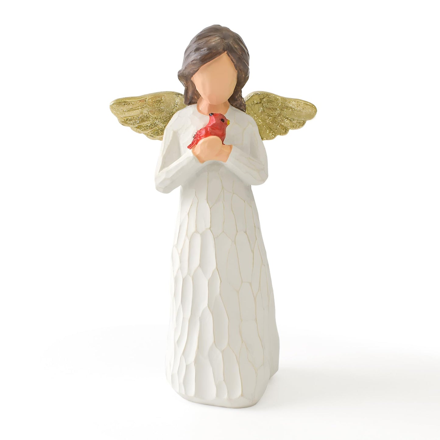 NANAOUS Guardian Angel Statue, Angel Figurines for Women, Resin Angel Statues Sympathy Rememberance Memorial Comfort Heaven Gift