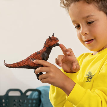 Schleich Dinosaurs Realistic Carnotaurus Figurine With Movable Jaw - Large Dinosaur Toy Collection, Realistic Prehistoric Durable Dinosaur Figure For Girls And Boys, Gift For Kids Age 4+