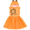 Garfield Big Girls Cosplay Tulle Dress Orange 10-12