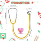 Erdogly Kids Stethoscope, Real Working Nursing Stethoscope For Kids, Doctor Game Toy For Toddler, Boys Girls Doctor Nurse Cospla