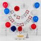 GAKA 12inch Red White and Blue Balloons Patriotic with Confetti Balloon, Great for Patriotic Party Balloons,Birthday,Graduation,