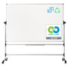 MasterVision Earth Series 36 x 48 Reversible Double Sided Dry Erase White Board Easel, Mobile Rolling Whiteboard on Wheels, Repo