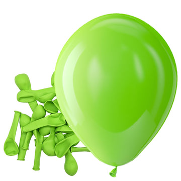 Bezente Lime Green Latex Party Balloons - 150 Pack 5 Inch Matte Green Balloons Small Light Green Balloons For Birthday Baby Show