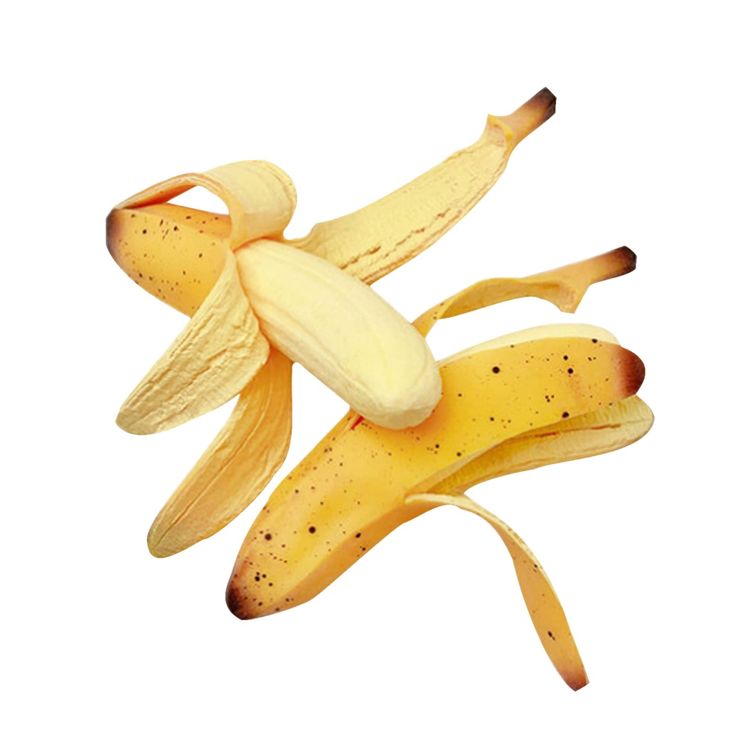 Funnysquee 2 Pack Banana Squishies Stress Relief Soft Scented Simulation Bananas Fruit Toys Cute Birthday Gift Novelty Toy For Kids (2 Pack Yellow Bananas)