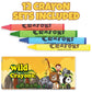 ArtCreativity Zoo Animal Mini Coloring Book Kit (12 Sets) Each Set Includes 1 Small Color Book and 4 Crayons- Zoo Theme Party Fa