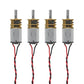 DWEII 4 PCS Mini Micro N20 Gear Motor DC 3V-6V with Full Metal Gearbox Micro Motor for RC Car, Robot Model, DIY Engine Toys