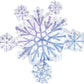 Glistening Snowflakes Balloon Bouquet