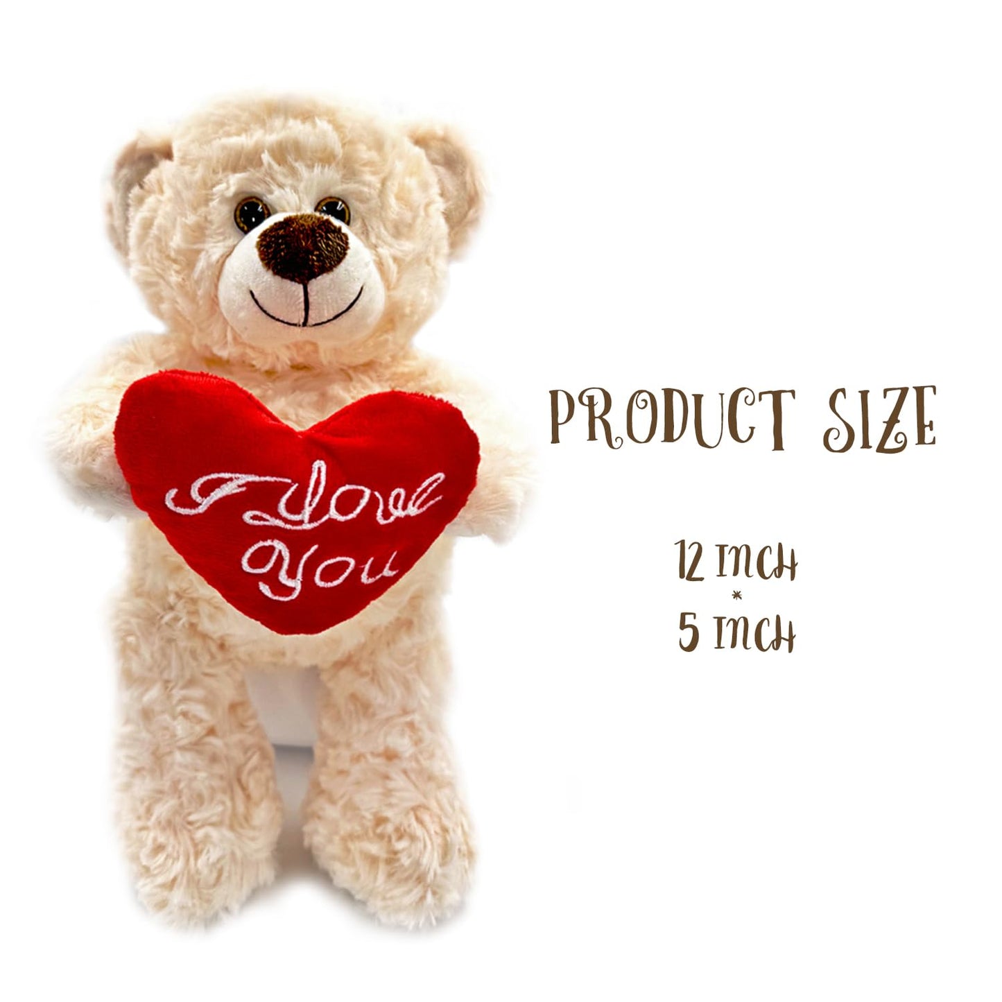 Yolinyoish Stuffed Teddy Bear Dolls With Heart Cute Animal Plush Toy For Girlfriend Mom Anniversary Valentines Birthdays Gifts 1