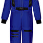 Costumerry Astronaut Costume For Kids Nasa Space Pilot Toddler Boys Birthday Halloween Costumes (Blue, 8-10 Years)