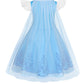 WonderBabe Princess Costume for Girls Princess Dress with Cape Skirt for Halloween Birthday Party Christmas size 1-2t
