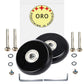 ORO Luggage Wheels Replacement - 64mm Polyurethane Wheels with 8mm Bearings for Suitcase & Skateboard (Model ORO0016)