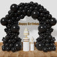 Kawkalsh Black Balloon Arch Kit 111Pcs 18 12 5 Inch Latex Party Balloons Garland For Birthday Baby Shower Wedding Engagement Ann