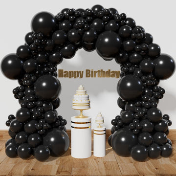 Kawkalsh Black Balloon Arch Kit 111Pcs 18 12 5 Inch Latex Party Balloons Garland For Birthday Baby Shower Wedding Engagement Ann