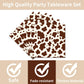 Highland Cow Party Supplies Tableware - 96 Pcs Brown Cow Tableware Disposable Plates Napkins Forks Sets For 24 Guests, Highland