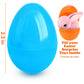 Surcvio [6 Surprise Golden Eggs] 200 Pack 2.3 Inch Plastic Easter Eggs, Empty Easter Eggs Fillable, Bright Colors Plastic Eggs B