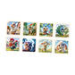 BNF8Pcs Wooden Jigsaw Puzzle Cute Children Beginner Puzzle Set Shapes Preschool Animal Puzzle|Baby | Toys for Baby | Development