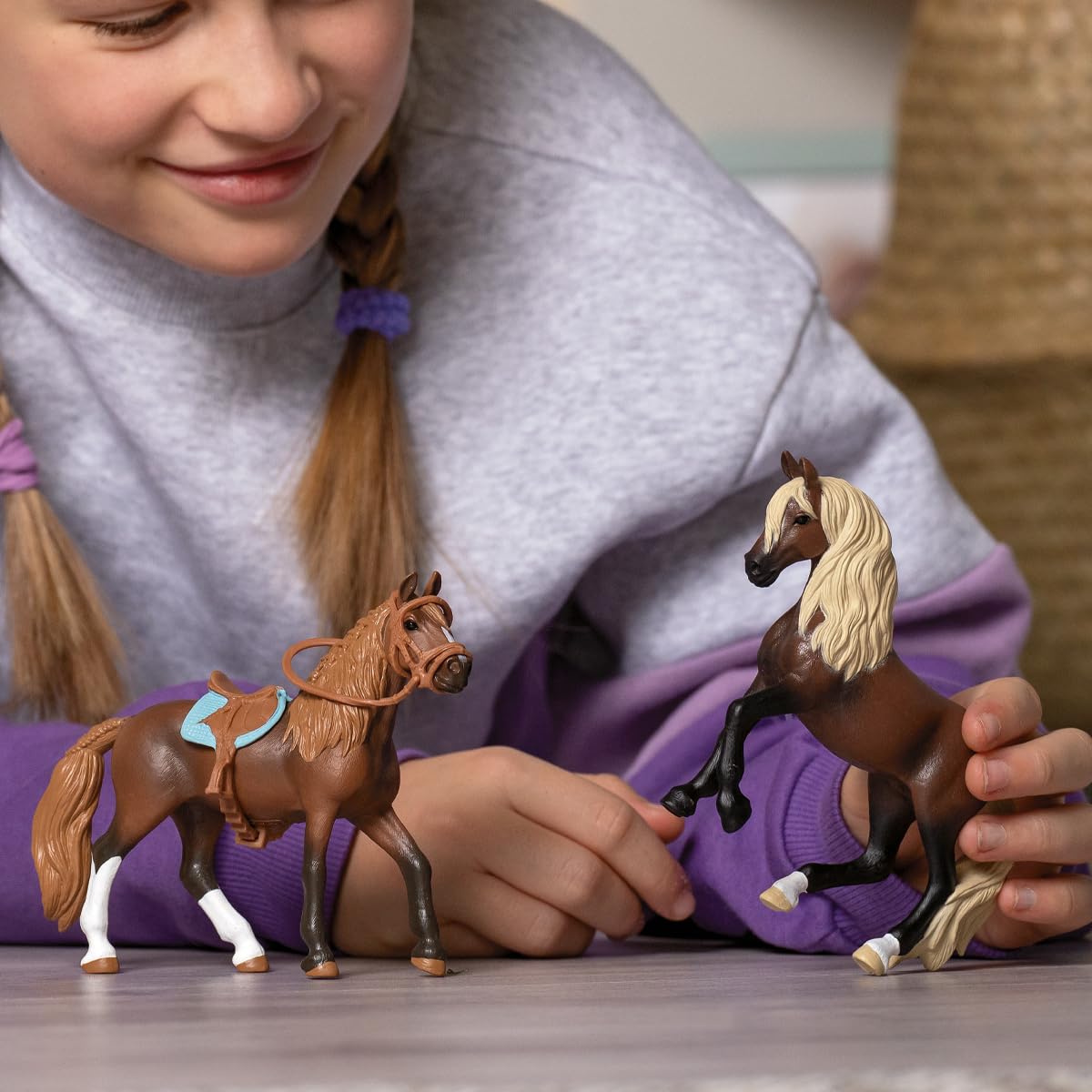 Schleich Horse Club 2023 Authentic Majestic Peruvian Pasos Mare Horse Figurine - Realistic Detailed Riding Mare Toy For Boys And Girls Imagination And Play, Highly Durable Gift For Kids Ages 5+