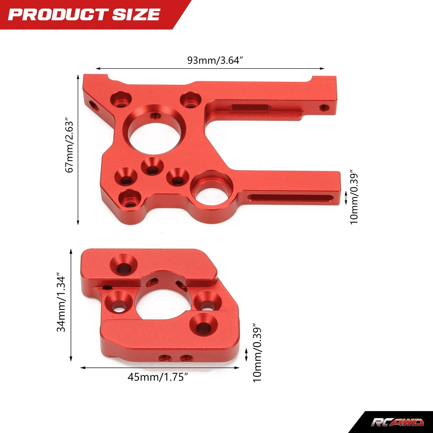 RCAWD Motor Mount for Arrma 1/5 Kraton Outcast 8s exb Series