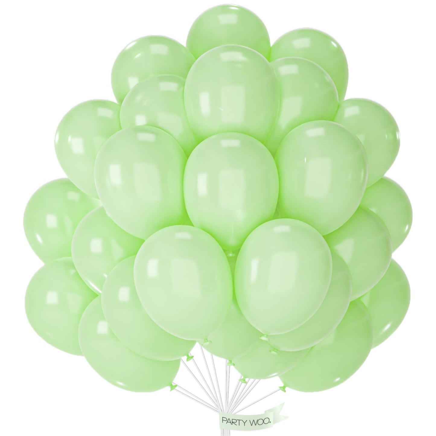 Partywoo Pastel Green Balloons, 50 Pcs 12 Inch Pale Green Balloons, Light Green Balloons For Balloon Garland Or Balloon Arch As Party Decorations, Birthday Decorations, Wedding Decorations, Green-Q16