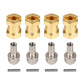 INJORA RC Hex Hub 12mm Brass Wheels Hex Hub Extension Hex Drive Adapter for 1/10 RC Crawler Axial SCX10 90046 D90 (17mm)