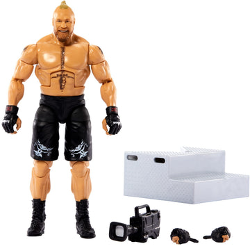 Mattel Wwe Brock Lesnar Elite Collection Action Figure, 6-Inch Posable Collectible Gift For Wwe Fans Ages 8 Years Old & Up