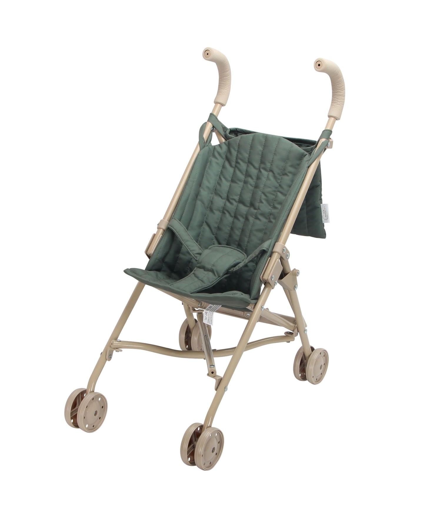 Lyla & Sage Play Co Doll Stroller - Lightweight Floral Print, 22" Standard Size, Beige/White for Kids 3+