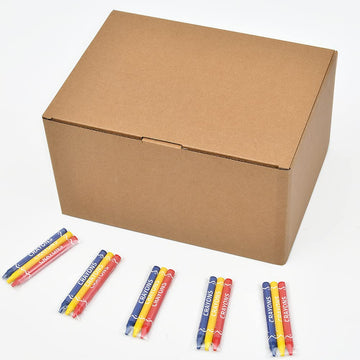 Madisi Crayons Bulk Pack - Regular Size, 900 Count, 3 Colors (Blue, Red) - Model PE-C03-300, Ideal for Art Projects and Schools
