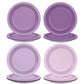 CHUNNIN 48Pcs Purple Birthday Party Paper Plates for Light Purple Cake Party Supplies 7  Purple Theme Lilac Lavender Birthday Pa