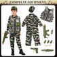 Udekit Army Uniform Cosplay Costume Soldier Outfits With Clothes, Tatical Vest And Other Toys Acessories For Kids 4Y To 6Y