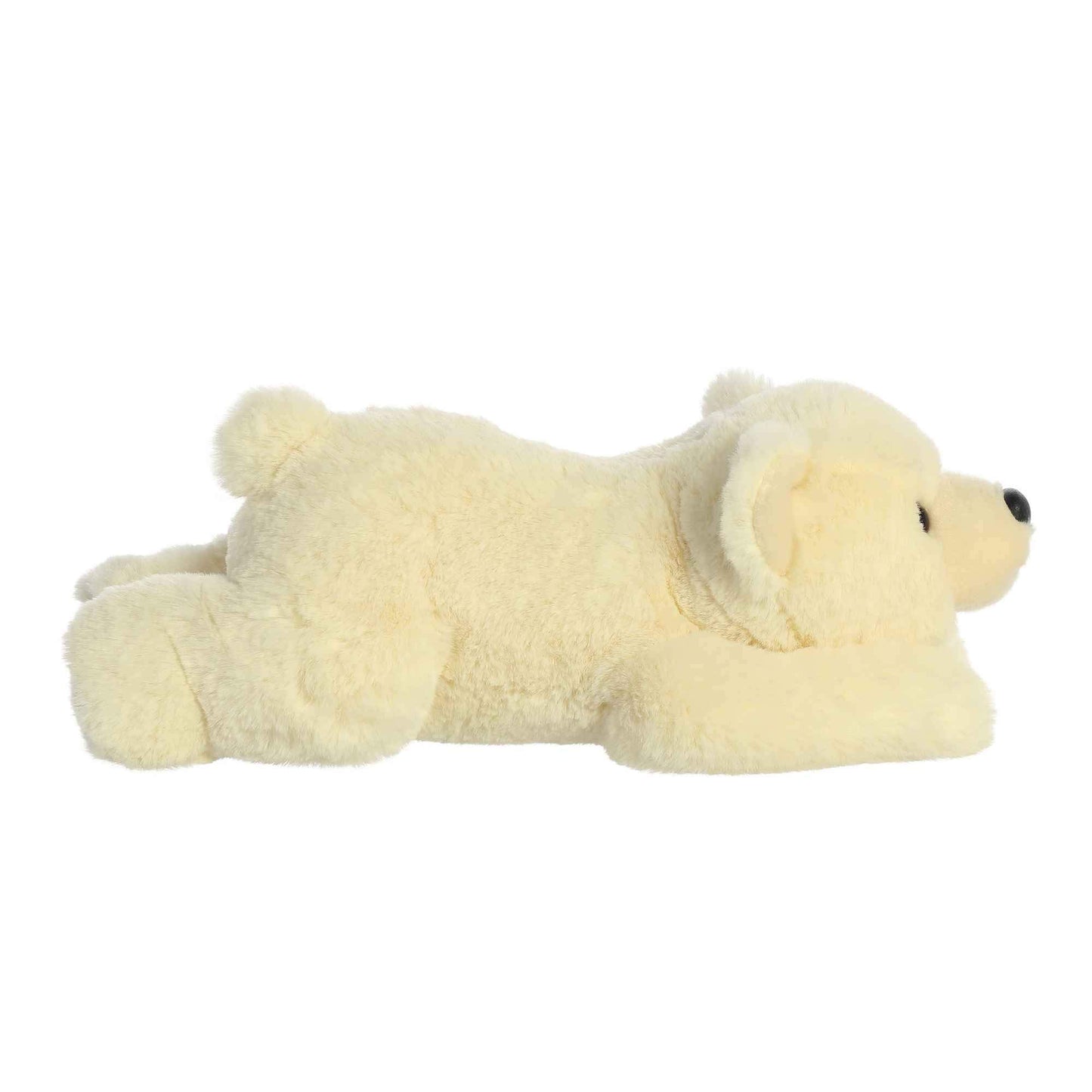 Aurora Adorable Flopsie Polaris Polar Bear Stuffed Animal - Playful Ease - Timeless Companions - White 12 Inches