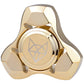 Freelove Metal Fidget Spinner, Stainless Steel Heavy, Long Spinning Toys, Cool Silent, Small Mini Fox Figette Spiner For Adults Men Anxiety, Quiet Bearing, Gold