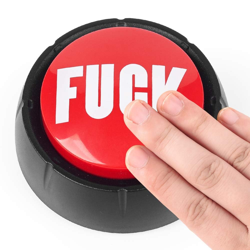 Mealivos Talking Button,Button-Complete Red/Black (Fuck)