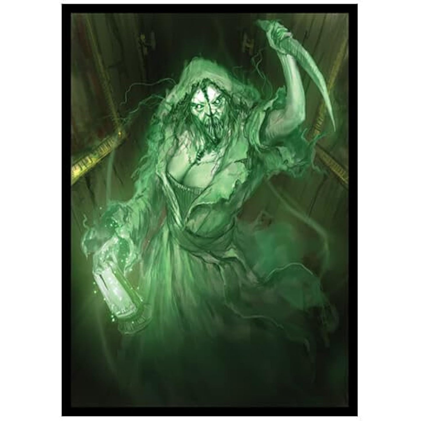 Fantasy North - Lady Donahue - Murderous Apparition - 100 Smooth Matte Tcg Trading Card Sleeves - Fits Magic Mtg Commander Pokem