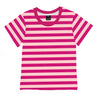 Halloween Kids Cheshire Cat Costume Pink Striped Shirt Girls Casual Summer Top 9-10 Years