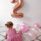 Rose Gold Number 7 Balloon 40 Inch, 7 Balloon Number, 7Th Birthday Decorations, Rose Gold Party Supplies For Boys Girls