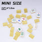 drizzle Gold Travel Mahjong Mini Set 20mm with Instructions - Portable 146 Tiles - for Beginners with 4PCS Racks 2 Pounds - Chinese Mah-Jong Game ??