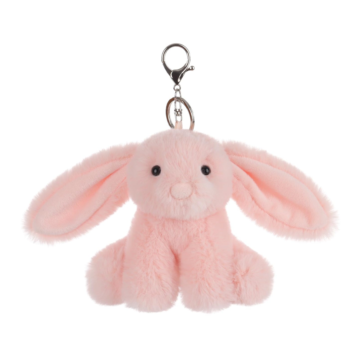 Apricot Lamb Cute Toys Plush Pink Bunny Rabbit Stuffed Animal Soft Keychain For Kids Bag, Purse, Backpack, Handbag (Pink Bunny，4.7 Inches)