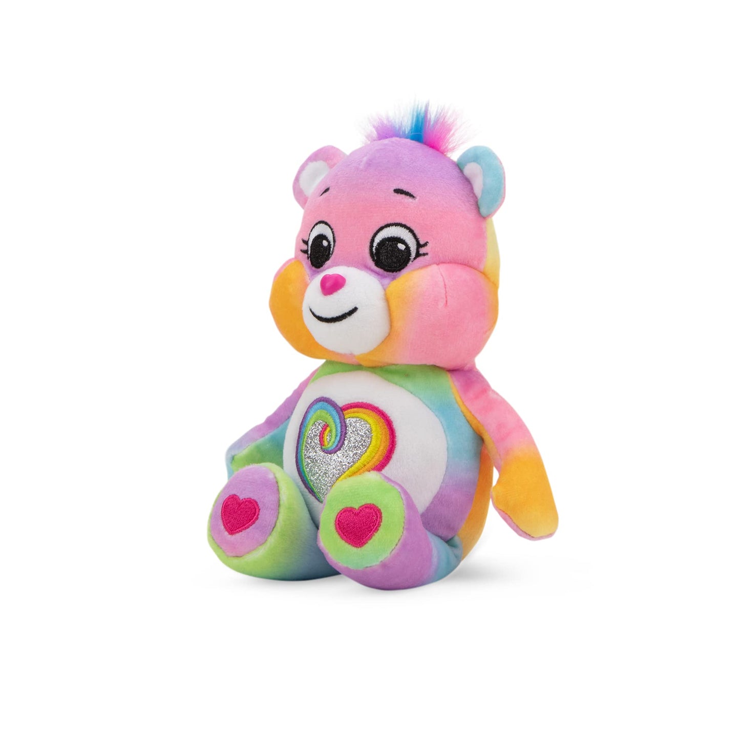 Care Bears 9' Fun Size Glitter Plush - Togetherness Bear - Tie Dye Plushie For Ages 4+ – Stuffed Animal, Soft And Cuddly – Good For Girls And Boys, Collectors, Great Valentines Day Gift For Kids