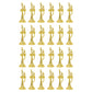 24Pcs Gold Brass Trumpet Ornament Decoration - Golden Plastic Trumpet Diy Scene Decoration Music