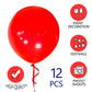Red Balloons 18 Inch 12 Pack Large Latex Party Balloons Round Helium Balloon For Christmas Wedding Birthday Valentine'S Day Enga