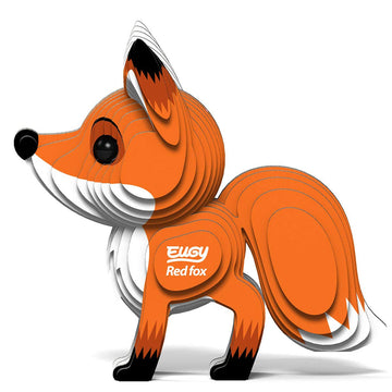 Eugy Red Fox 3D Puzzle, 30 Piece Eco-Friendly Educational Toy Puzzles For Boys, Girls & Kids Ages 6+