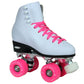 Epic Skates Classic White With Pink Wheels Roller Skates Classwhpnk09