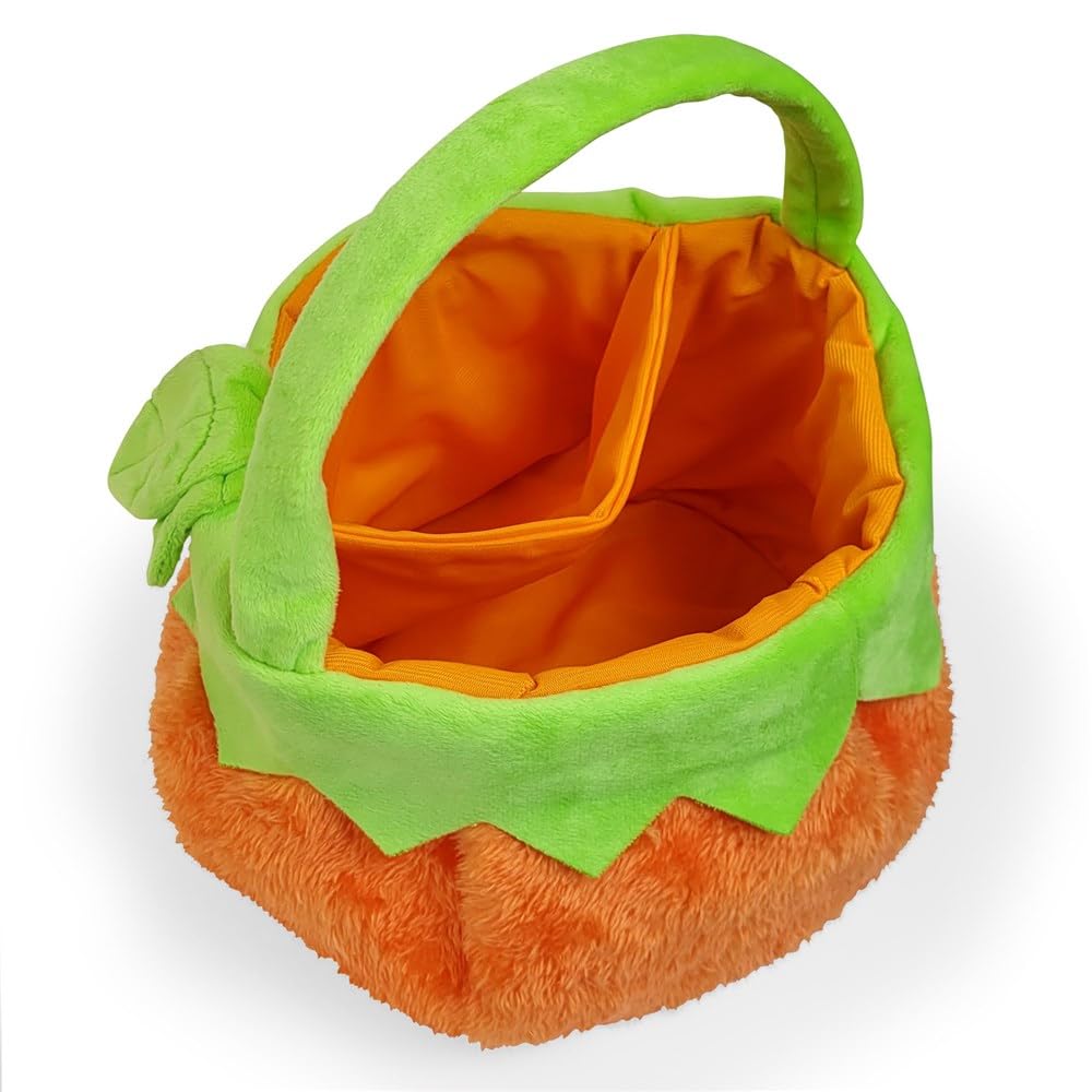 Giftsforyounow Pumpkin Boy Personalized Trick Or Treat Bag, Personalized Halloween Basket, Custom Halloween Bag, Emboridered Bag