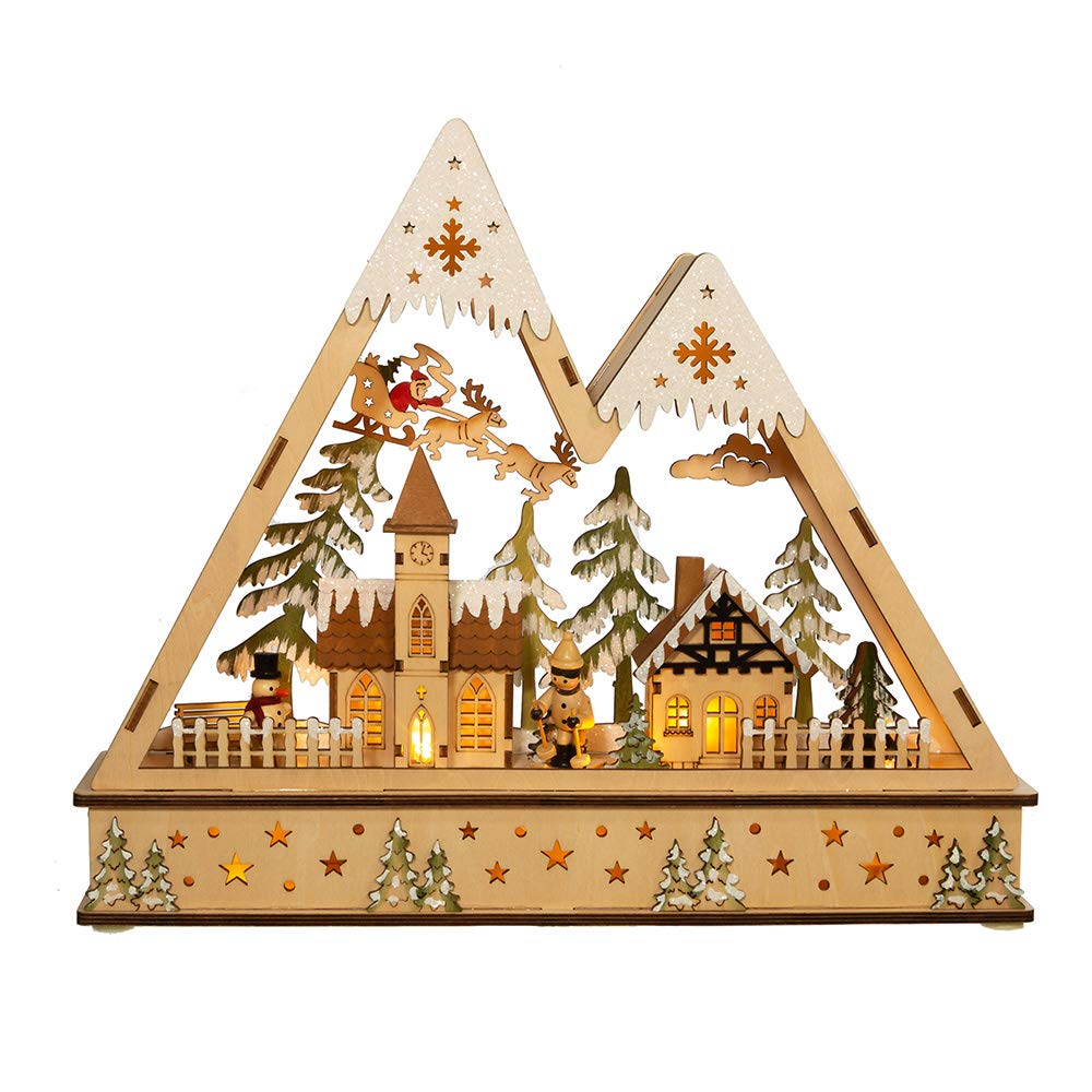 Kurt S. Adler Christmas Village JEL0957, Multicolor, 11.4in, Iron