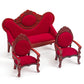 Keldoner Wooden Dollhouse Furniture 1 12 Scale, Doll House Furniture Toys For Dollhouse Living Room Incl Classical Sofa And Arm