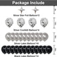Naninuneno 71St Black Silver Birthday Party Decorations For Boys Girls, Happy 71 Birthday Party Supplies With Black Happy Birthd