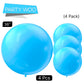 Partywoo Blue Large Balloons, 4 Pcs 36 Inch Balloons, Bright Sky Blue Big Balloons, Blue Giant Balloons, Jumbo Balloons For Birthday Decorations, Baby Shower Decorations, Wedding Decorations, Blue-Y20